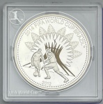 Moeda de Palau - 5 Dolares 2012 - Prata 0.925 - 27.0g - 40.0mm - Proof - Seletivamente Colorida - Coleção Copa do Mundo FIFA Brasil 2014 - Na capsula Original de Acrilico - Rara - Emissão 10.000 unidades
