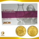 Moeda de Portugal - Moeda de 1/4 de EURO 2012 - Ouro 0.999 - 1.56g / 14.0mm - Proof - Carlos Seixas - Série Portugal Universal - Cartela original da Casa da Moeda de Portugal