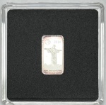 Moeda das Ilhas Salomão - Half Dollar 2014 - Prata 0.999 - 2.5g - 18.7mm x 10.5mm - Proof - Monumentos do Mundo - Rio de Janeiro - Apenas 10.000 unidades na Capsula Original