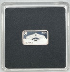 Moeda das Ilhas Salomão - Half Dollar 2014 - Prata 0.999 - 2.5g - 18.7mm x 10.5mm - Proof - Monumentos do Mundo - Veneza - Apenas 10.000 unidades na Capsula Original