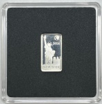 Moeda das Ilhas Salomão - Half Dollar 2014 - Prata 0.999 - 2.5g - 18.7mm x 10.5mm - Proof - Monumentos do Mundo - Nova Iorque - Apenas 10.000 unidades na Capsula Original