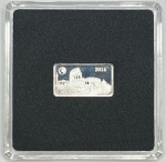 Moeda das Ilhas Salomão - Half Dollar 2014 - Prata 0.999 - 2.5g - 18.7mm x 10.5mm - Proof - Monumentos do Mundo - Roma - Apenas 10.000 unidades na Capsula Original