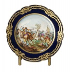 Prato em porcelana de Sévres, 24 cm