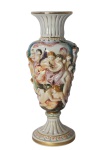 Vaso em porcelana Capodimonte, 34 cm