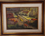 SOUSA RODRIGUES - 1993 - OST - ACID - ARCOS DA LAPA VISTA DE SANTA TERESA - 1993 - RIO DE JANEIRO - ASSINADO, DATADO E LOCALIZADO NO VERSO. Medidas: 81 x 64 cm e MI: 54,5 x 37 cm. Retirada na Av Brasil com hora marcada.