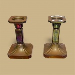 Par de cartical medindo 22 cm de altura base  14 de larg