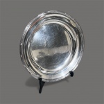 Fracalanza- Grande enorme travessa em metal espessurado à prata em excelente estado medidas  30 de diâmetro