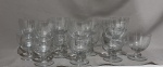 CONJUNTO DE  15 TAÇAS DE  CRISTAL MEDINDO 10 de altura por  9 de diâmetro