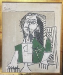 Reprodução serigráfica do Picasso medindo 65 x  55