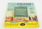 Anos 60 - A Complete Language Course. O ingles vivo - um curso completo, 40 liçoes completas em quatro discos de rotação reduzida.