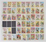 Colecionismo - Cards de Futebol - Copa do Mundo de 1994 -  Conjunto com 50 cards com países e seleções participantes e, cidades sedes -  Série "Zé Carioca na Copa" - Impressão Multi Editora.