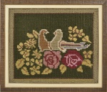 Tropicália - tapeçaria década 70 , pássaros em flores. S/m 63x53 cm /  C/m 75x65 cm