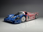 Porsche 956L Follmer, Morton, Miller 25H Le Mans 1986 Branco, Vermelho e Azul #8 - Minichamps Escala