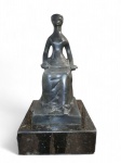 Ceschiatti, esc em bronze, "Justiça" Ass. Com selo da fundição ZANI. Med. escultura 47x20x22