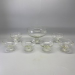 DEMI CRISTAL - Lote de 6 taças para sobremesa.