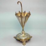 PRATA DE LEI - Paliteiro de guarda chuva em prata portuguesa, contraste P COROA. Med. 15 cm e peso 90 grs.