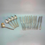 FAQUEIRO - Lote de diversos talheres em inox.