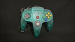 CONTROLE DE VIDEO GAME ORIGINAL NINTENDO VERDE TRANSPARENTE