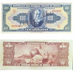 C029 Cédula Autografada 100 Cruzeiros Sob/Mbc