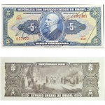 C017 Cédula Autografada 5 Cruzeiros Sob/Mbc