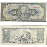 C099 Cédula Autografada 500 Cruzeiros Mbc