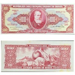 C096 Cédula 100 Cruzeios Fe/Sob com mancha