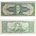 C075 Cédula Autografada 10 Cruzeiros Sob/Mbc