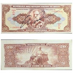 C089 Cédula Autografada de 50 Cruzeiros Mbc