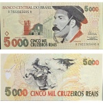 C239 Cédula Gaucho 5.000 Cruzeiros Reais Sob