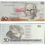 C204 Cédula 50 Cruzados Novos Fe