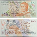 C206 Cédula 100 Cruzados Novos Sob/Mbc