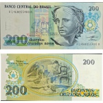 C208 Cédula 200 Cruzados Novos Sob