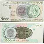 C222 Cédula 5.000 Cruzeiros Sob