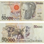 C226 Cédula 50.000 Cruzeiros Mbc