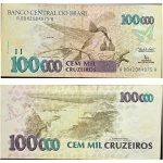 C227 Cédula 100.000 Cruzeiros Mbc