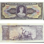 C092 Cédula 50 Cruzeiros Sob/Mbc com mancha