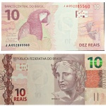 C350 Cédula 10 Reais JA Guedes e Campos Neto 2020. Real 2ª Família