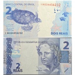 C339 Cédula 2 Reais IH Guedes e Campos Neto 2021. Real 2ª Família