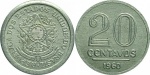 V267 Moeda 20 Centavos 1960 FC, alumínio