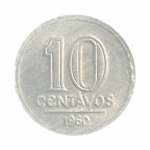 V261 Moeda 10 Centavos 1960 FC, alumínio