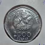 125 - Moeda FAO São Tomé e Princípe 2000 Dobras 1997