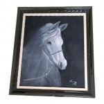 ALAIDE - OST, representando cavalo acid e datado 93 - 57 x 67 cm.
