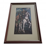 Expressiva gravura El Grego/San Martin and the Beggar 30 x 43 cm.