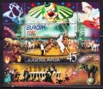 BLOCO: IUGOSLAVIA: 2002 (TEMÁTICA: EUROPA/CIRCO). MINT.