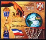 BLOCO: IUGOSLAVIA: 2002 (TEMÁTICA: ESPORTE/BASKETBALL). MINT.