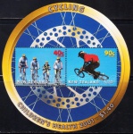 BLOCO: NOVA ZELANDIA: 2001 (TEMÁTICA: CICLISMO). MINT.