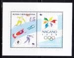 BLOCO: BOSNIA-HERZEGOVINA: 1998 (TEMÁTICA: JOGOS DE INVERNO). MINT.