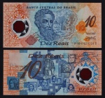 CÉDULA DE 10 CRUZEIROS POLÍMERO 20010 `PEDRO ALVARES CABRAL` C-332 FLOR DE ESTAMPA ESTIMATIVA R$ 200,