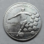 MOEDA DE PRATA DE PORTUGAL 2,50 EUROS 2018 COPA DO MUNDO DA RUSSIA KM# 888a- 28 mm 12 g FLOR DE CUNHO ESTIMATIVA R$ 400,