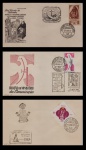 FDC: BRASIL – 1967 (TEMÁTICA: RELIGIÃO). 3 FDC PARTICULAR COM CARIMBO COMEMORATIVO E OU DE PRIMEIRO DIA DE CIRCULAÇÃO.